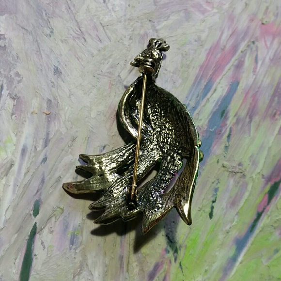 5/$20 - Rhinestone Peacock Brooch - Picture 4 of 5